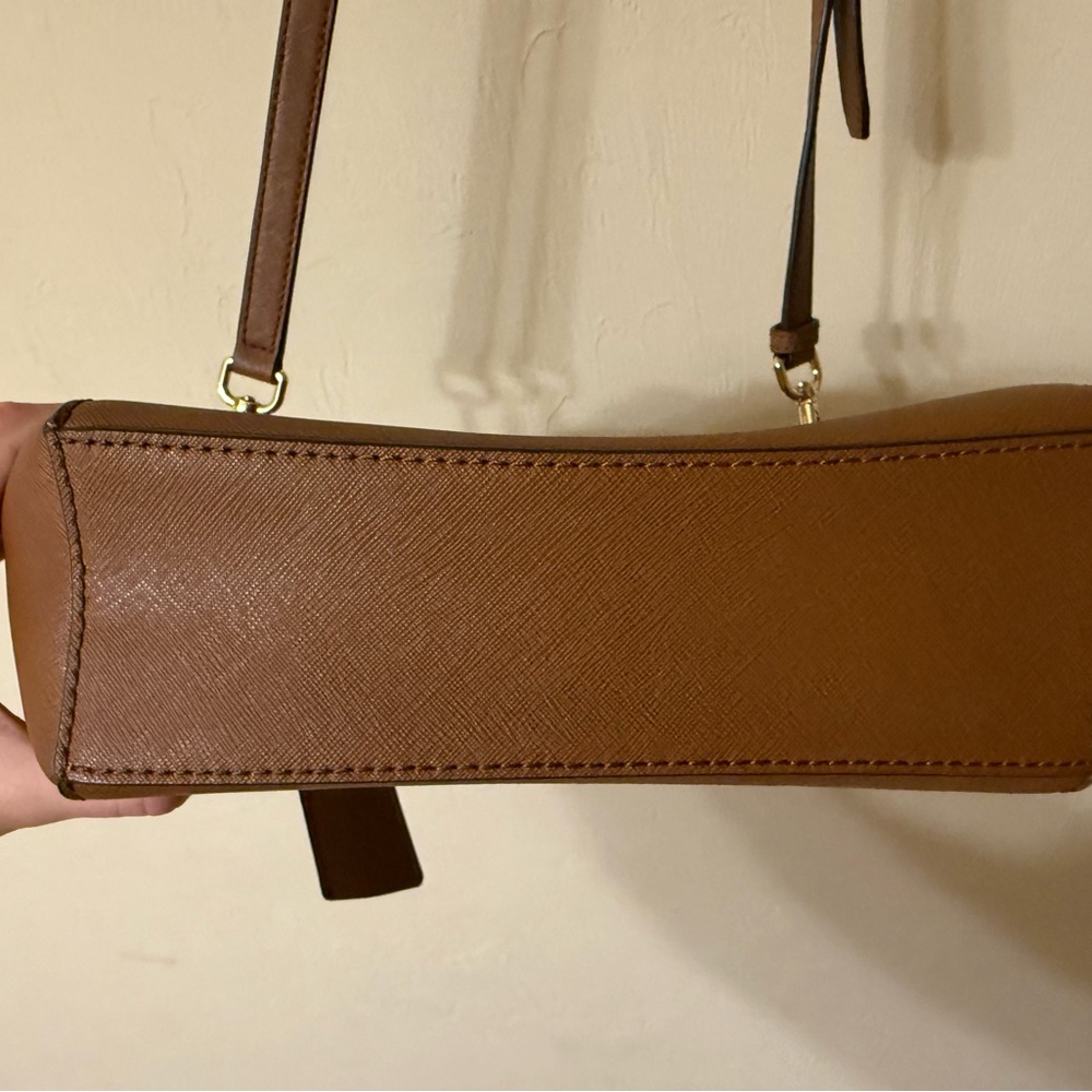 Michael Kors Brown Crossbody Bag with Gold Accents - Picture 6 of 6